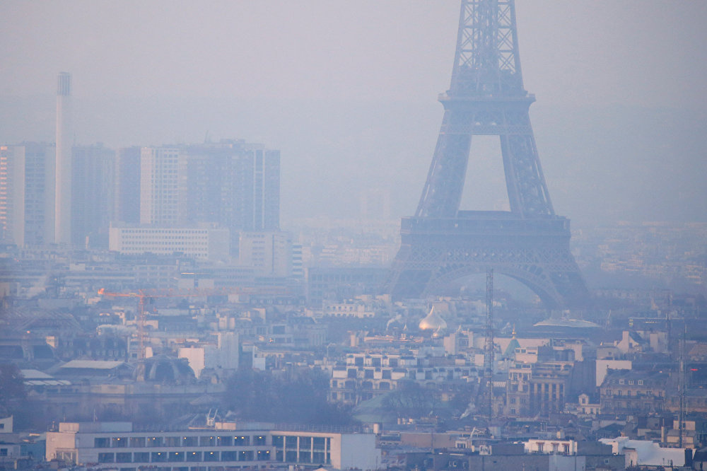 Загрязненный воздух Франции